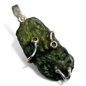 LIBRA, necklace - Moldavite, silver 925/1000