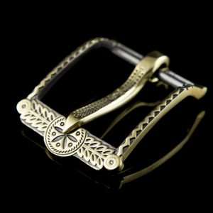 SVARGA, belt buckle, brass - rectangular
