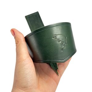 FISH leather cup holder and Titanium Beer Cup KEITH, Perunika system