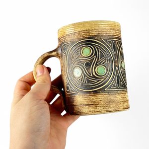 Celtic ceramic mug