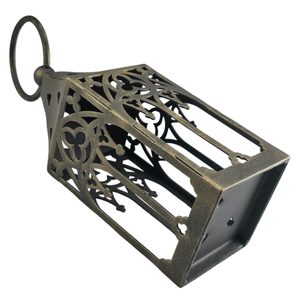 Mittelalterliches Windlicht - GOTIKA, Kerzenhalter für Teelichter, gold