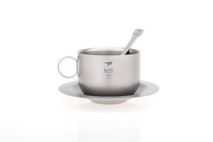 TI3601 TITANIUM COFFEE CUP WITH SAUCER AND SPOON KEITH - TITANAUSRÜSTUNG{% if kategorie.adresa_nazvy[0] != zbozi.kategorie.nazev %} - BUSHCRAFT{% endif %}