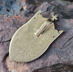 St. Wenceslas Crown - Czech Lion, pendant, bronze