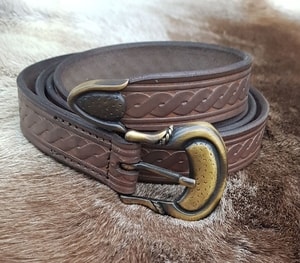 LEATHER BELT WITH SPIRAL, BROWN - BELTS{% if kategorie.adresa_nazvy[0] != zbozi.kategorie.nazev %} - LEATHER PRODUCTS{% endif %}