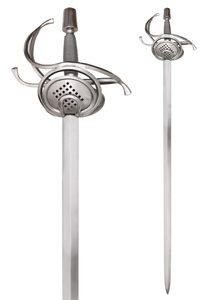 Pappenheimer Korbrapier mit drahtumwickeltem Griff, 114 cm