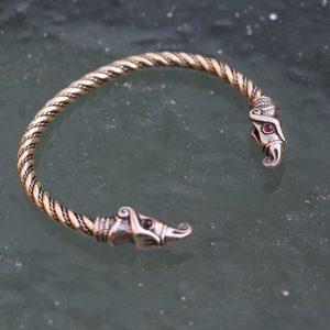 HUGIN ET MUNIN, BRACELET VIKINGS EN LAITON - VIKING, SLAVES, BRACELETS CELTIQUES - BRONZE{% if kategorie.adresa_nazvy[0] != zbozi.kategorie.nazev %} - BIJOUTERIE{% endif %}