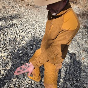 Schlüsselanhänger mit Trilobit, Zink, Altmessing