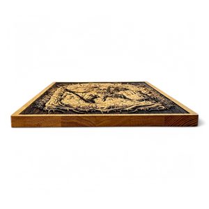 Wanddekoration, Holz 32x46cm