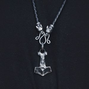 BIFRÖST, FORGED THOR'S HAMMER, LEATHER NECKLACE - BOLO - VIKING PENDANTS{% if kategorie.adresa_nazvy[0] != zbozi.kategorie.nazev %} - JEWELLERY - BRONZE, ZINC{% endif %}