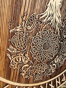 TREE OF LIFE - ROOTS Wall Decoration 45cm Oak