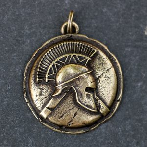 SPARTA, SPARTAN WARRIOR, PENDANT, ZINC, ANT.BRASS - ALL PENDANTS, OUR PRODUCTION{% if kategorie.adresa_nazvy[0] != zbozi.kategorie.nazev %} - JEWELLERY - BRONZE, ZINC{% endif %}