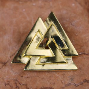 VALKNUT VIKING PENDANT GILDED - VIKING PENDANTS{% if kategorie.adresa_nazvy[0] != zbozi.kategorie.nazev %} - JEWELLERY - BRONZE, ZINC{% endif %}