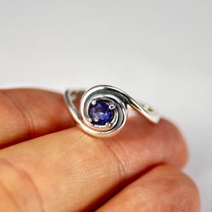 NORICA, silver ring, amethyst, Ag 925/1000