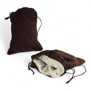 Medieval woollen bag lined with linen