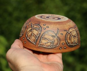 BOL EN CÉRAMIQUE, FEUILLES - TRADITIONNEL CÉRAMIQUES TCHÈQUE{% if kategorie.adresa_nazvy[0] != zbozi.kategorie.nazev %} - VERRE ET CÉRAMIQUE{% endif %}