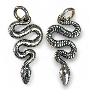 SERPENT, pendentif en argent