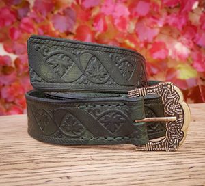 VINUM, GOKSTAD BELT, GREEN, LEATHER - BELTS{% if kategorie.adresa_nazvy[0] != zbozi.kategorie.nazev %} - LEATHER PRODUCTS{% endif %}