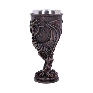 FOSSILISED DRAGON REMAINS GOBLET 17CM - MUGS, GOBLETS, SCARVES{% if kategorie.adresa_nazvy[0] != zbozi.kategorie.nazev %} - PAGAN DECORATIONS{% endif %}