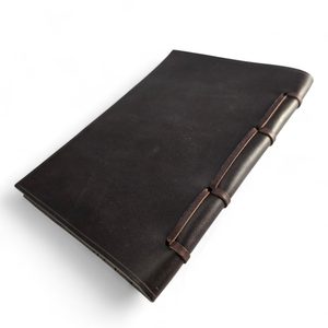 Trilobit, leather notebook, lined