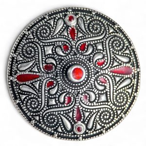 BROCHURE CELTIQUE, Auvers-sur-Oise, bronze argenté