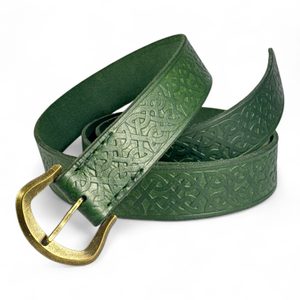 CELTICA, Leather Belt, green