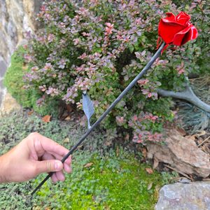 Forged rose - red