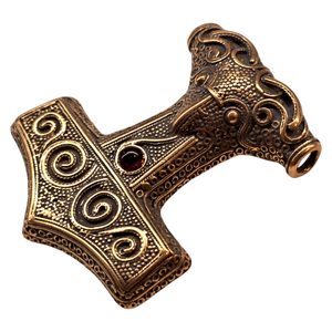 RAVEN THOR HAMER, Scania, Sweden, bronze and garnet