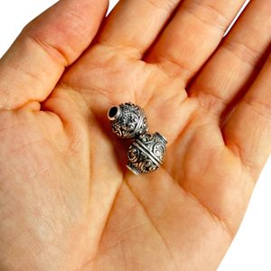 SILVER SLAVIC GOMB, bead, silver 925
