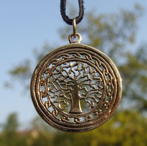 ARBRE DE VIE, pendentif en bronze