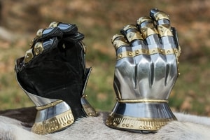 HOURGLASS GAUNTLETS WITH BRASS - ARMOR PARTS{% if kategorie.adresa_nazvy[0] != zbozi.kategorie.nazev %} - ARMOUR HELMETS, SHIELDS{% endif %}