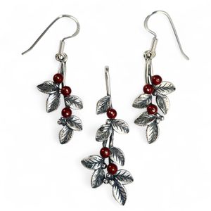 Canneberges, ensemble, argent