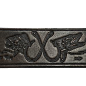 FISHING LEATHER BELT, handmade