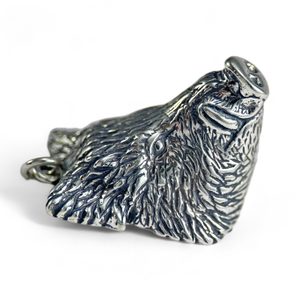 SANGLIER - pendentif, argent massif