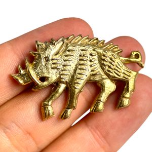 Boar, medieval pilgrim badge