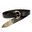 VIKING BELT, Borre Beast, leather bronze Black
