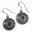 ANTICA ROMA, silver earrings, Moldavite, Ag 925/1000