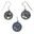 ANTICA ROMA, sterling silver jewelry set, ruby