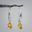 SINOPE - Boucles d'oreilles, argent, citrine