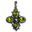 VICENZA, silver pendant, peridot Ag 925/1000