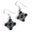 PRAGA, medieval earrings with garnets, silver 925/1000