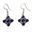 PRAGA, medieval silver earrings, amethyst, Ag 925/1000