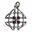 INNIS, Celtic pendant, silver garnets