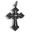 Pendentif en forme de croix des mousquetaires, en zinc