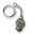 Celtic head keychain, zinc antique silver