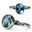 RIVA, ring, blue topaz, silver 925/1000