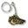 Celtic boar keychain, zinc old brass