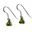 TRIANGULAR - Peridot, sterling silver earrings