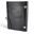 Leather notebook, unlined, black