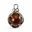 Jasper - black and red, Viking pendant, Gotland, silver 925/1000