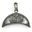 LUNA, Dark Age sterling silver pendant of fertility